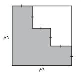 مثال مساحة الشكل المظلل